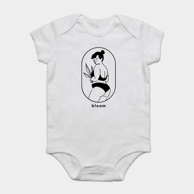 Bloom - Body Positive Plant Mom Baby Bodysuit by Just Kidding Co.